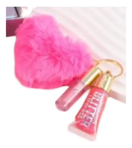 Bálsamo Labial Labios Corazón Llavero Nuevo Cute Rosa Pro