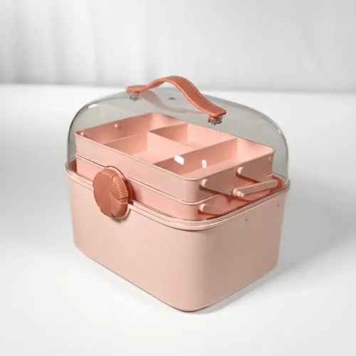 Caja Organizadora De Maquillaje Con Tapa