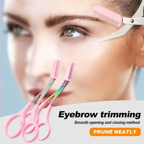 L: Tijeras For Recortar Cejas, Cuchilla De Acero Inoxidable