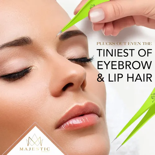 Pinza Fina Precisa Para Cejas Y Pelo Facial Negra