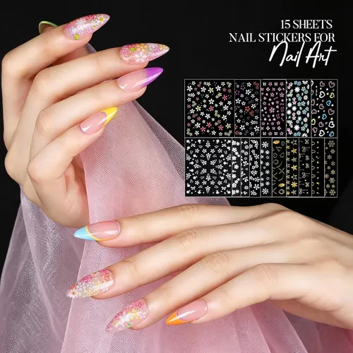 Kit Arte De Uñas Completo Con Brillos Y Pinceles