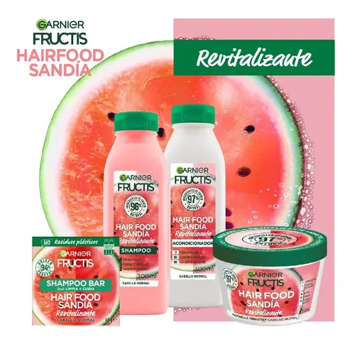 Acondicionador Fructis Hair Food Sandía 300 Ml