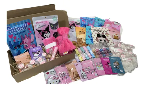 Set Skincare Kuromi Stich Melody Capibara Labubu Facial Box