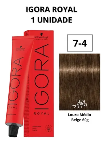 Tintura Igora Royal Schwarzkopf Professional De 60gr 7-4