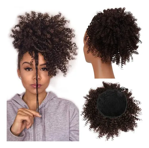 Extensión De Cabello Yibang Afro Puff Ponytail Synthetic 115