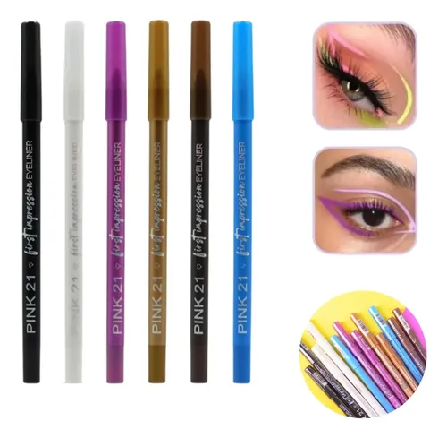 Delineador De Ojos Lapiz Colores Larga Duracion Eyeliner