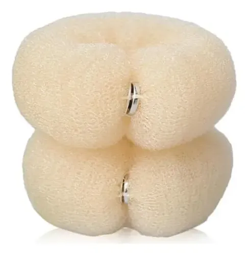 2 Hacedores De Moño De Cabello Vasana 20cm Beige Nylon
