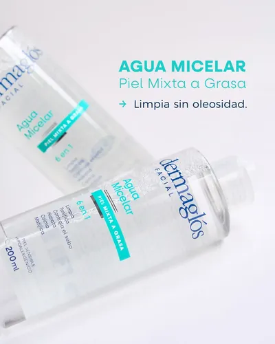 Agua Micelar Dermaglós Piel Mixta A Grasa X 200 Ml
