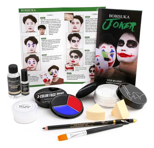 Kit De Maquillaje Joker/payaso Sfx Con Nivel Profesional