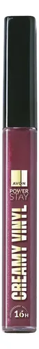 Labial Líquido Avon Power Stay Creamy Vinyl Color Uva Rosada