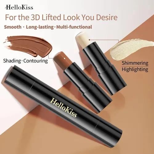 Hellokiss Barra Doble Contorno Iluminador Perlado Natural