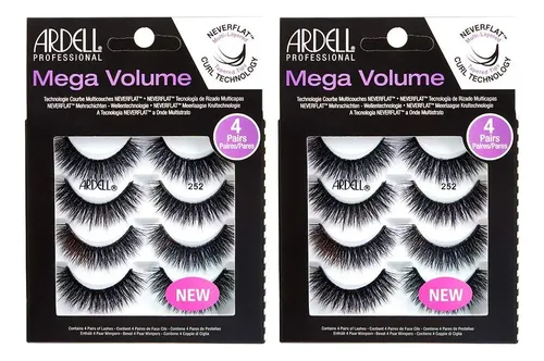 Pestañas Postizas Ardell Mega Volume 252, 4 Pares