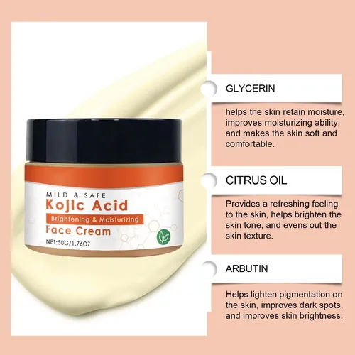 Crema Facial Hidratante 50g Para Reducir Manchas, Arrugas Y