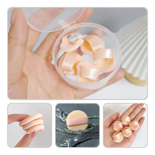 Mini Borlas De Pó Aveludadas De 25 Cm (pacote De 5)hbz Peach 25 Cm