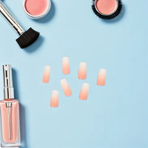 120 Uñas Postizas Cortas Degradadas Para Mujer
