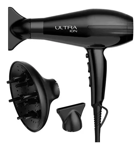 Secadora De Cabello Gama Salon Ultra Ion Color Negro