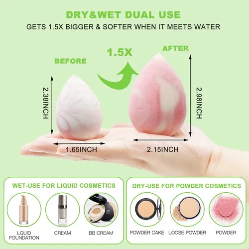 Set De Esponjas De Maquillaje Coieaa Foundation Blending, 4