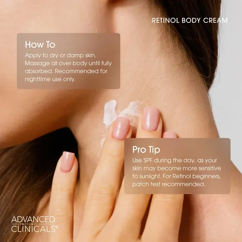Crema Hidratante Con Retinol Para Cuerpo Y Rostro De Advance Sin Fragancia Añadida
