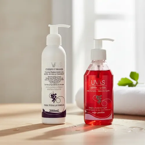 Combo Crema De Cuerpo Y Manos 200ml Y Jabón Líquido 250ml