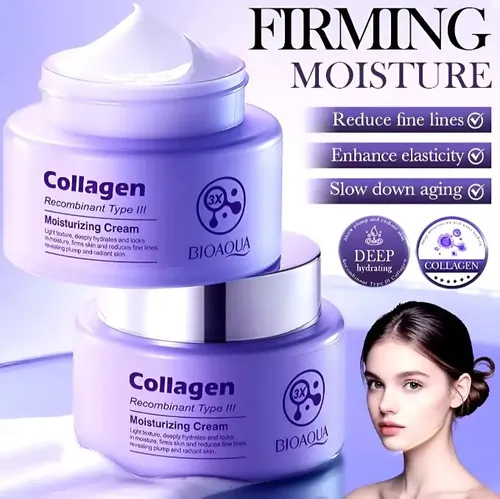 Crema Bioaqua Colágeno Recombinante Tipo Ill Reafirmante 50g