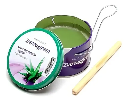 Dermogreen Cera Depilatoria Vegetal Aloe Vera Bandeja 800g