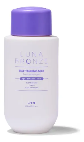 Leche Autobronceadora Luna Bronze 270 Ml, Vegana, Hidratante