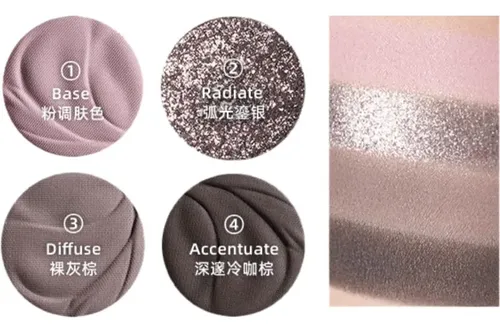 Paleta Glitter Kaleidos 4 Sombras 005 Cyaylm