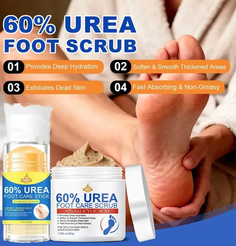 Pack Cuidado Pies Urea 60% Exfoliante Y Bálsamo X2 Aloe Vera