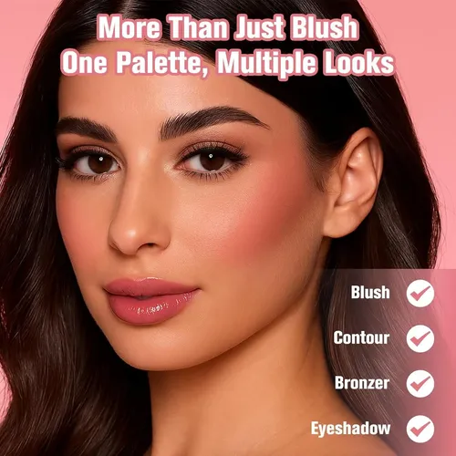 Paleta De Colorete Y Bronceador 8 Colores Ucanbe