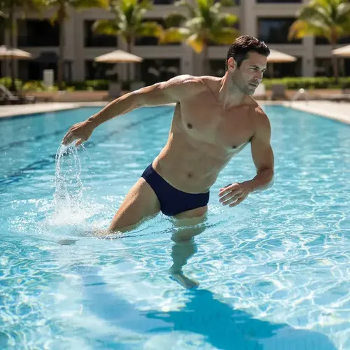 Slip Zunga Hombre Natacion Y Gorro Resistente Al Cloro
