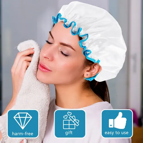 4 Gorros De Baño Para El Hogar, Gorros De Baño Flexibles Y R