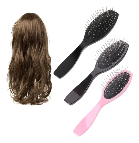 (pk) Cepillo De Acero Antiestático Para Extensiones De Pelo