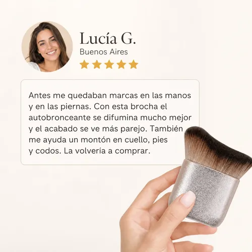 Brocha Aplicadora De Autobronceante Rostro Piernas Cuerpo Hd