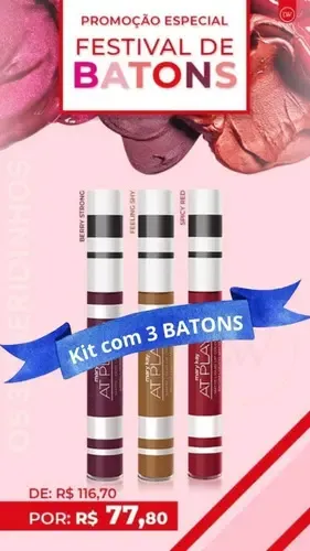 Batom Liquido Mate At Play Acabamento TAUPE THAT Cor Berry strong