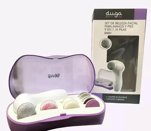 Cepillo Facial Duga D601 Limpiador Manos Pies Inalámbrico 9 En 1