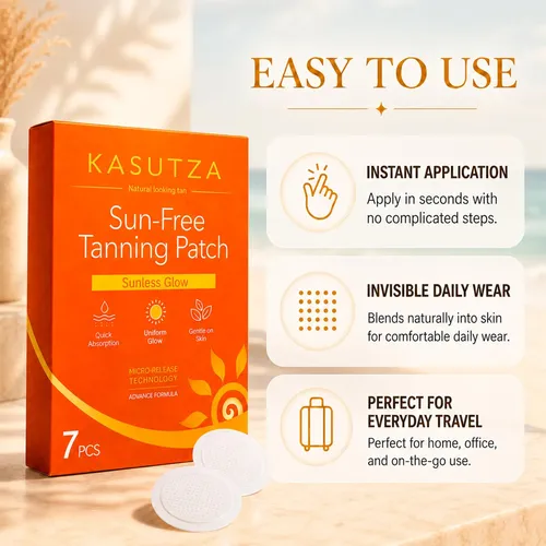 Parches Bronceadores Kasutza Para Rostro Y Cuerpo, 14 Unidad