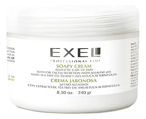 Crema Jabonosa Exel Pieles Acne Tea Tree Oil 240gr