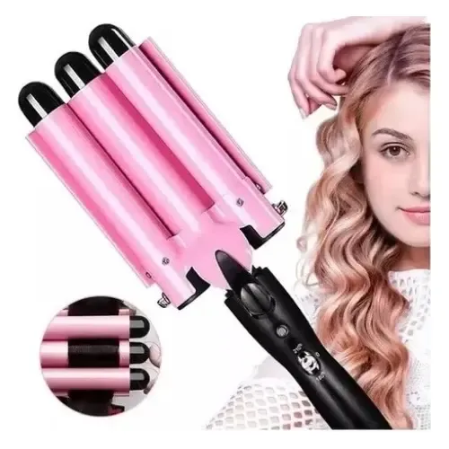 Buclera Rizador Pelo Ondas Wave Cabello Triple 3