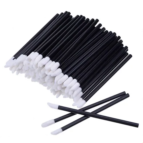 200 Brochas Labiales Desechables Mini Black