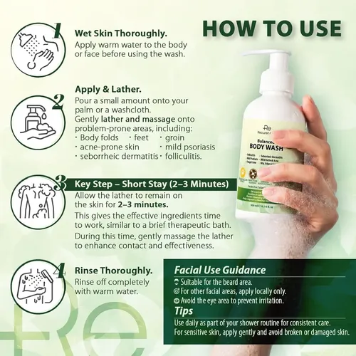 Gel Corporal Antifúngico Recuren Plus Herbal Floral 10 Oz