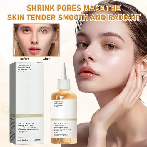 Tónico Facial Ácido Glicólico 7% Exfoliante 100 Ml Todo Tipo De Piel Día/noche