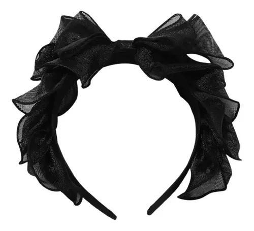 Accesorios Para El Cabello Para Mujer Con Lazo Negro De Punt
