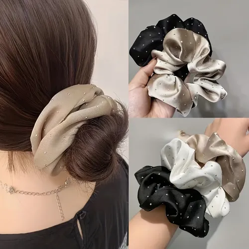 Tela Brillante, Cintas Elásticas Para El Cabello, Elegantes  3 Piece Suit