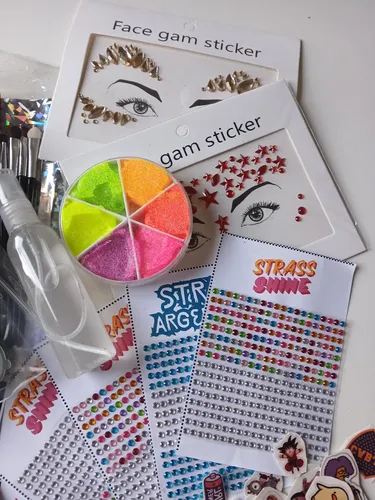 Combo Stand Completo Glitter Bar Brillos Strass Tatus