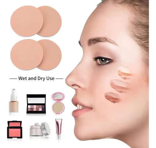 Esponjas Redondas Maquillaje Látex DD2 Blender Pack 6 Unidades