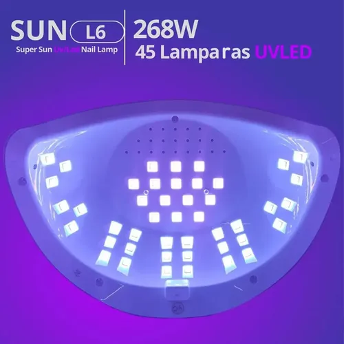 Cabina Lámpara Uv Led L6 268watts City Girl Diseño Strass