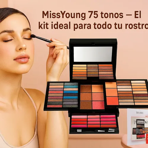 Kit Maquillaje Profesional Super Completo 75 Piezas Estuche
