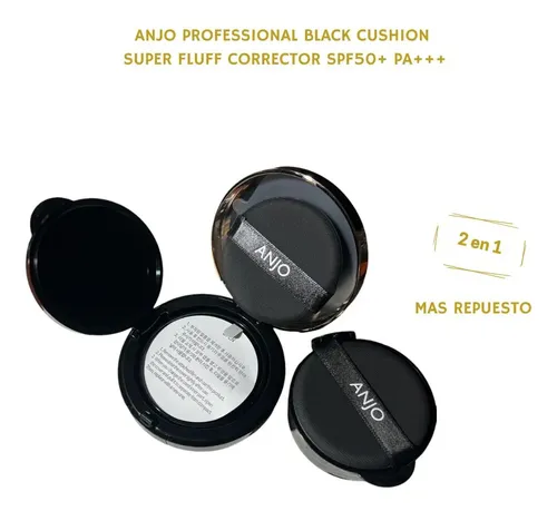 Base Maquillaje+repuesto +fps 50pa++ Anjo Proffesional Black