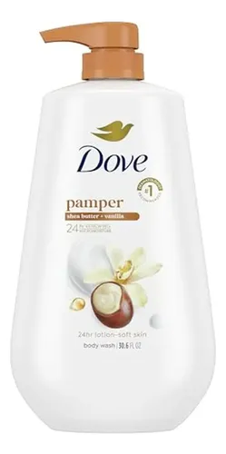 Gel De Baño Dove Con Manteca De Karité Y Vainilla Pump Pampe