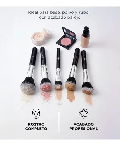 Set 12 Brochas Maquillaje Cosmética Gadnic Suaves Ojo Rostro